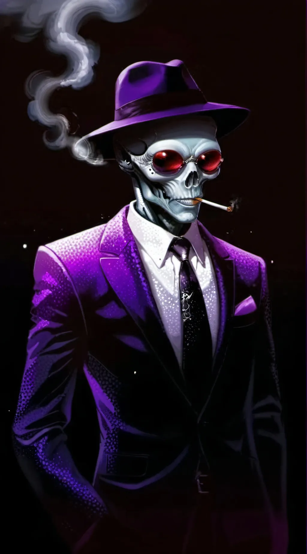 ai character: Mr. sparkly background