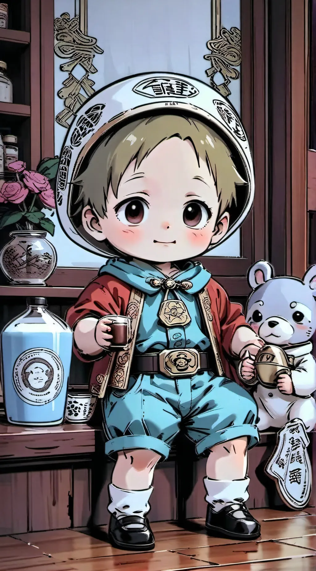 ai character: Kotaro ryunsuke  background