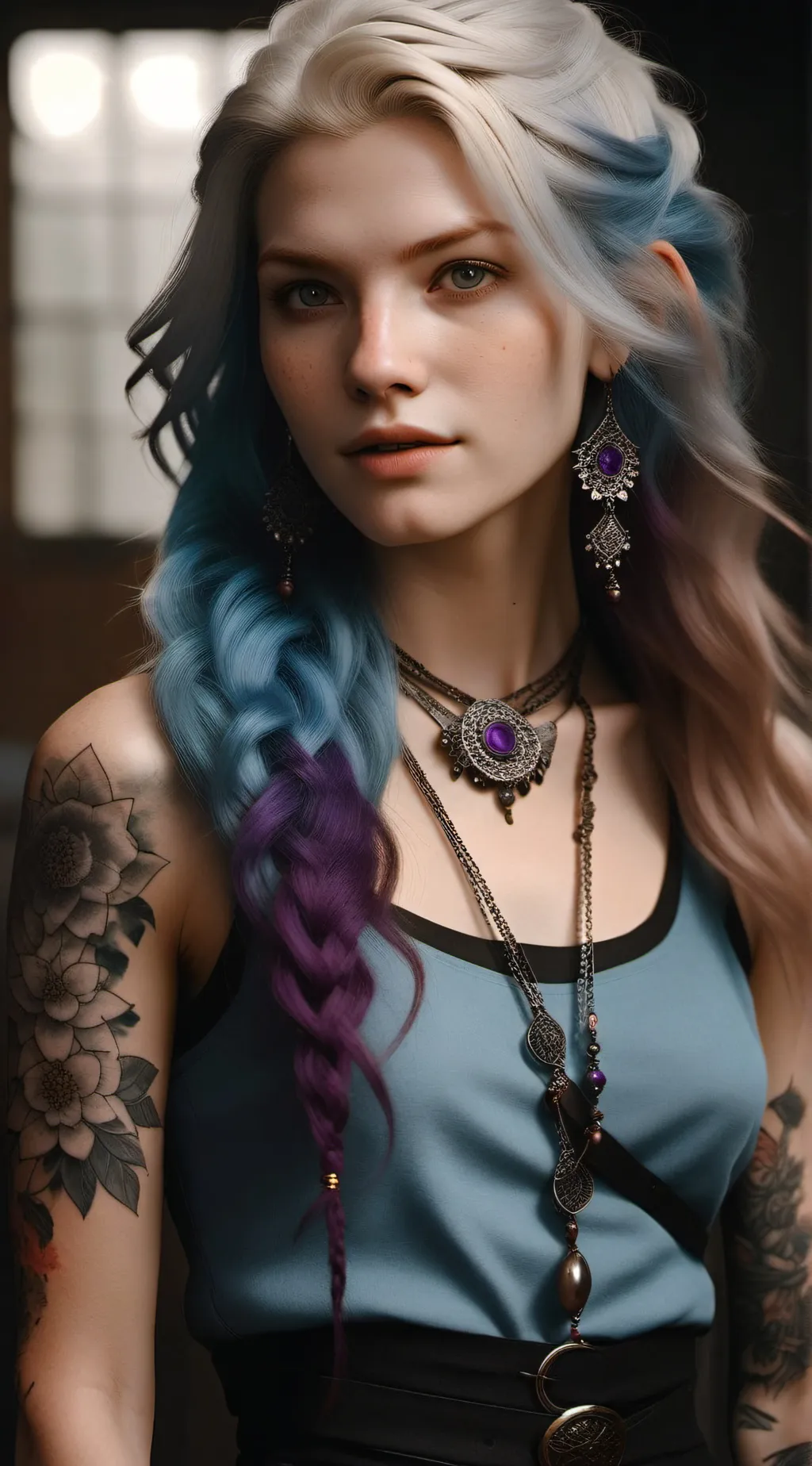ai character: Rose background