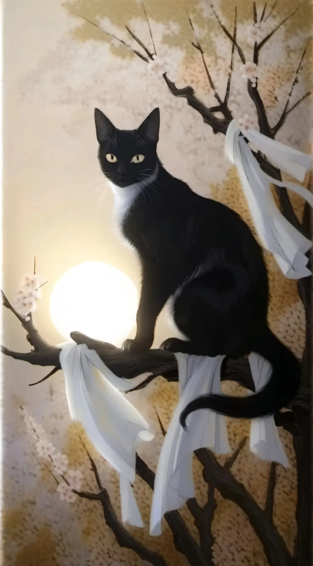 ai character: Jinx cat background