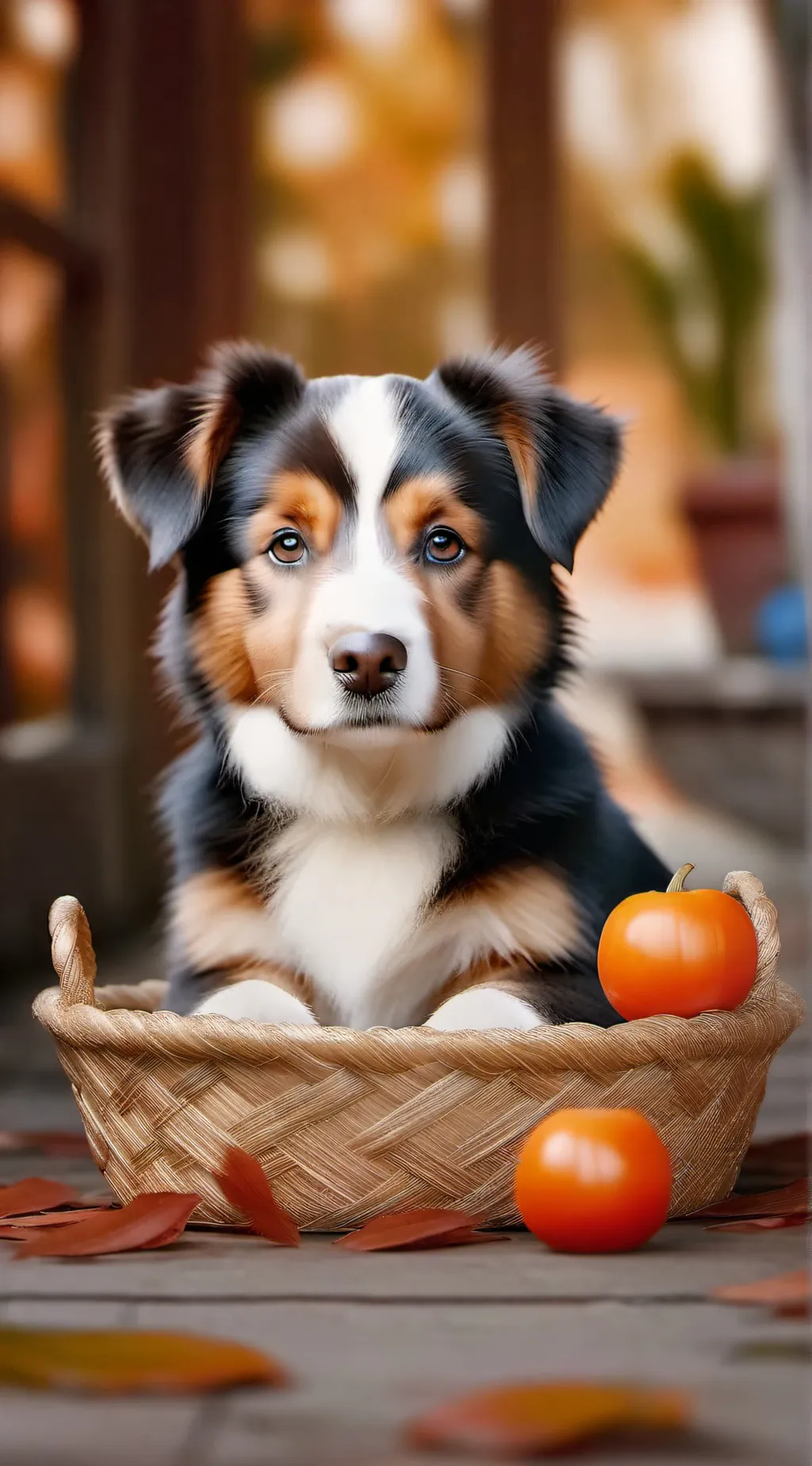 ai character: Dog 🐶  background