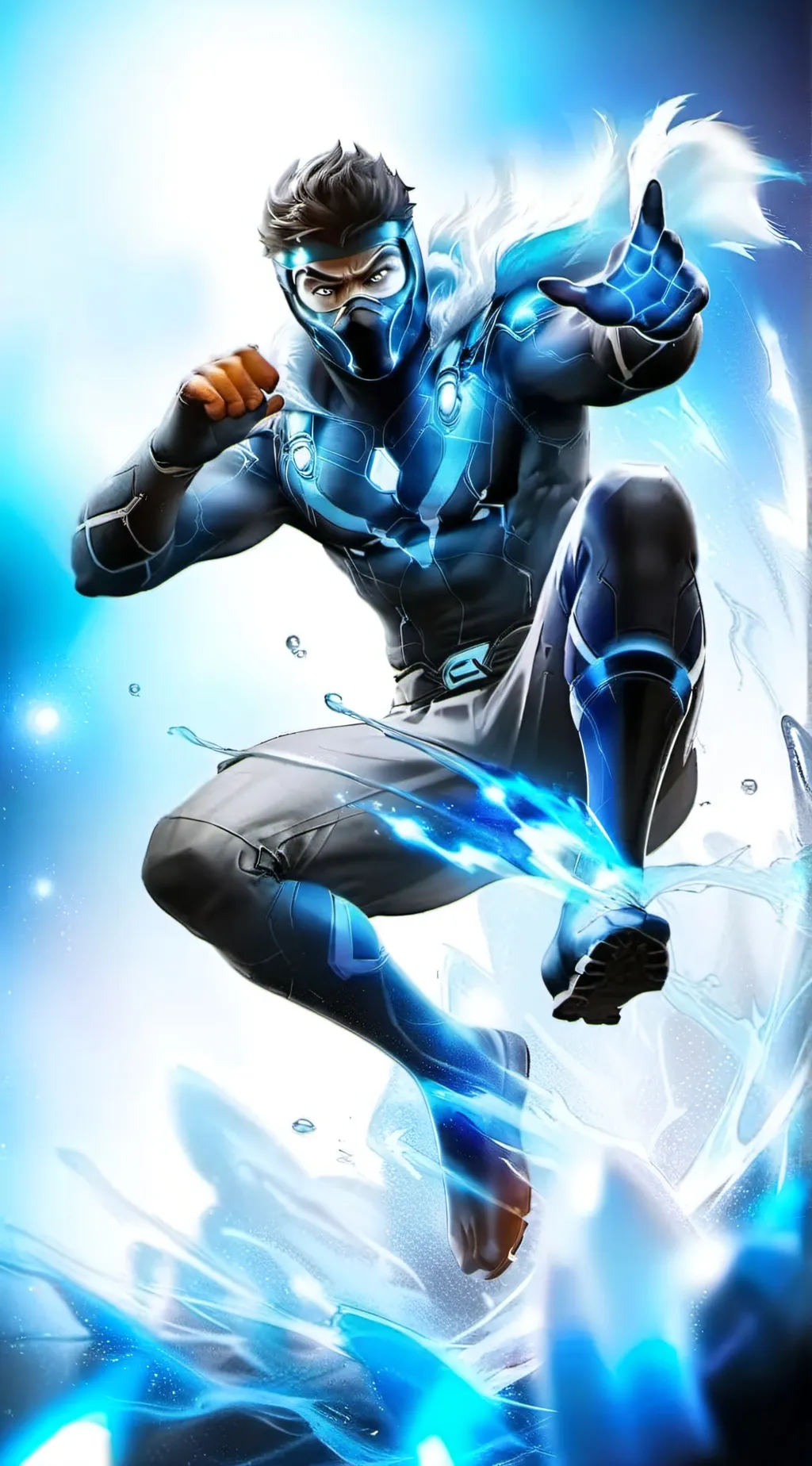 ai character: Frosty background
