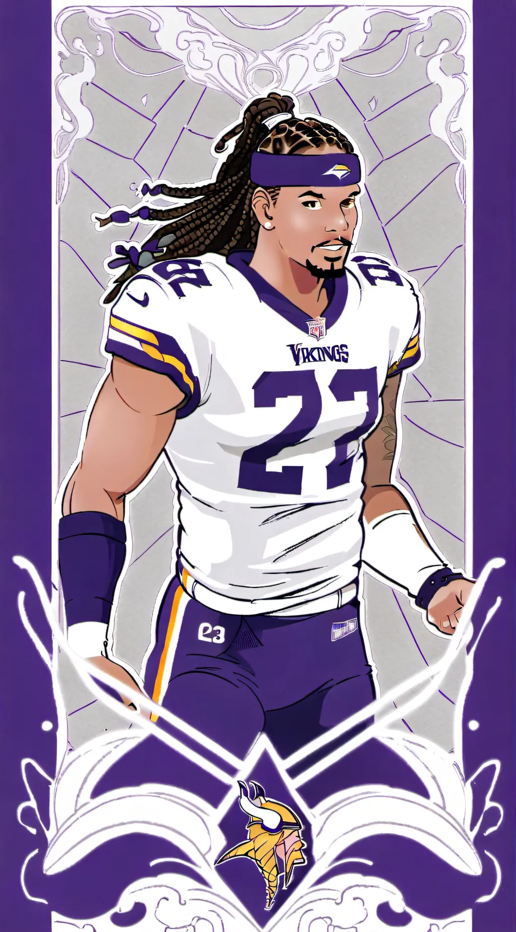 ai character: Justin jefferson background