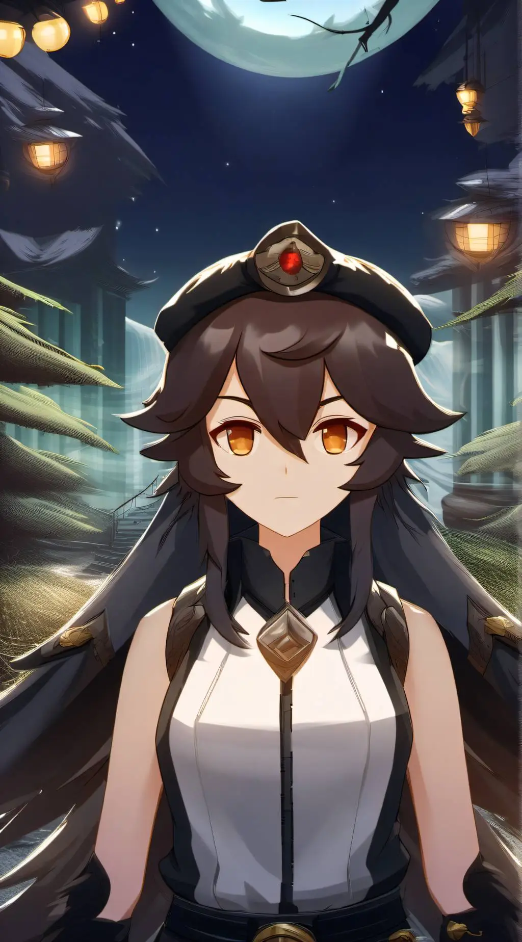 ai character: Amber background