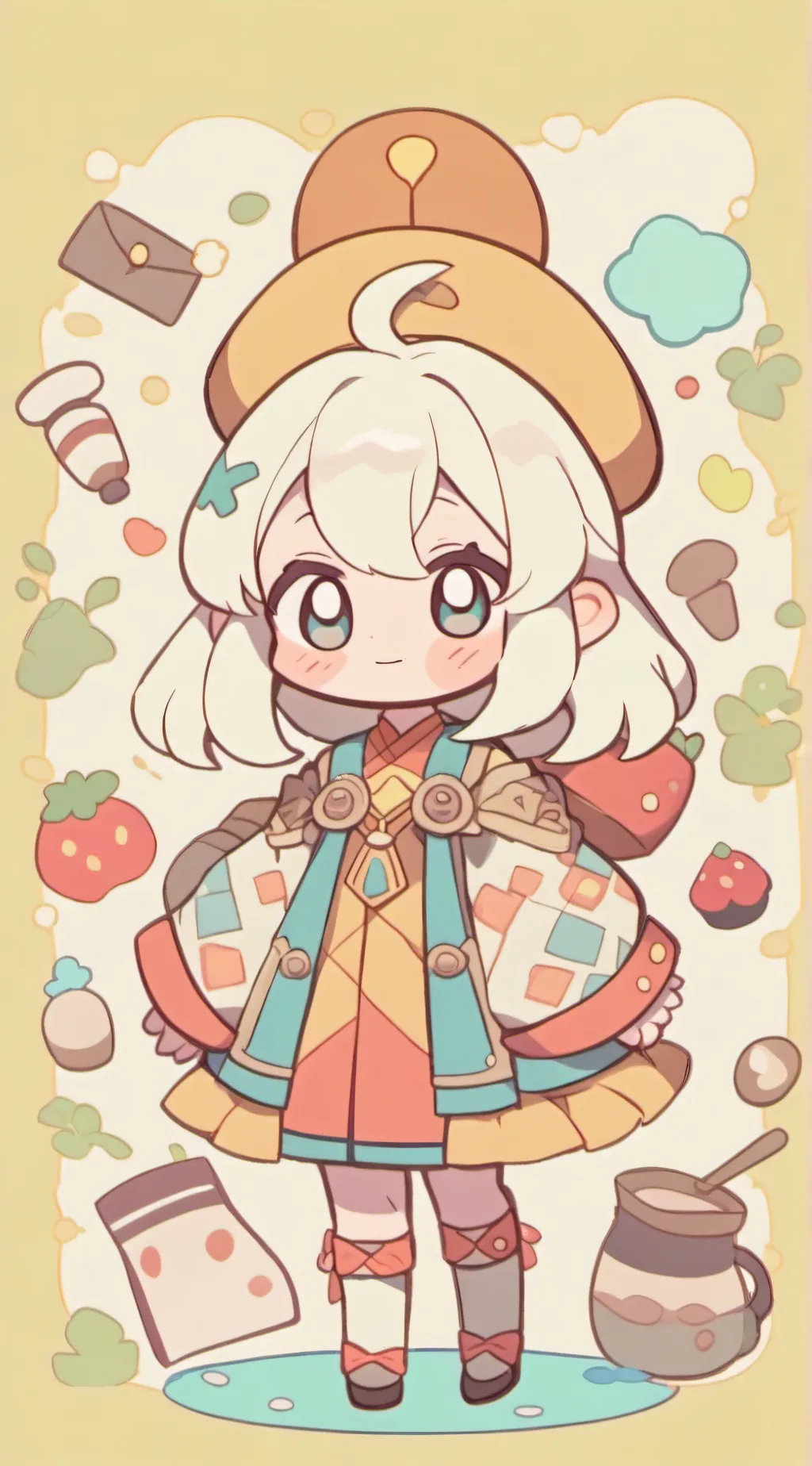 ai character: Dandys world background