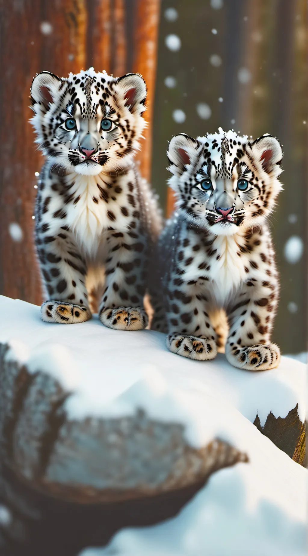 ai character: Newborn cubs background