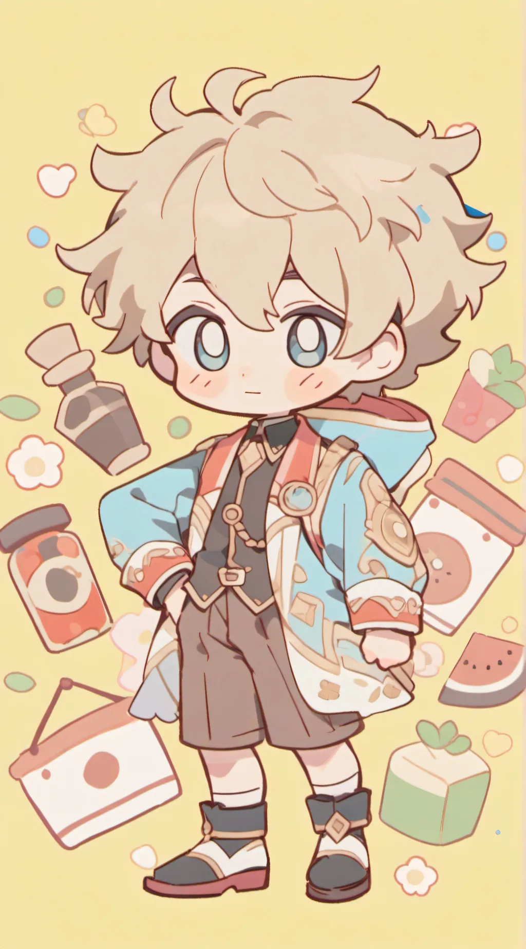 ai character: kid background