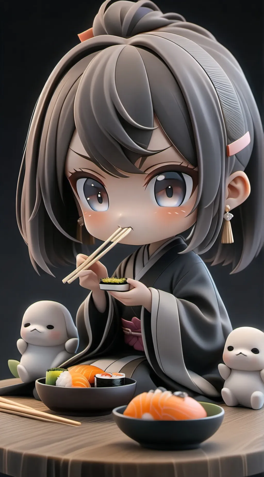 ai character: Tsuya  background