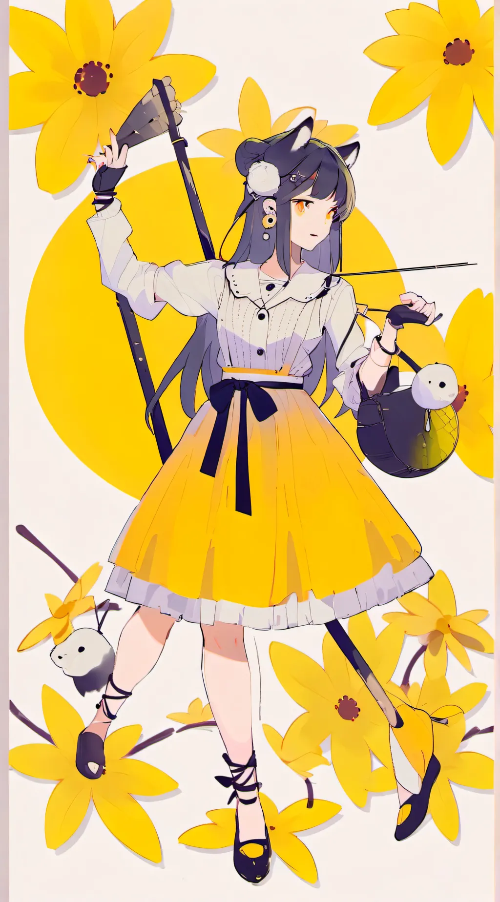 ai character: amber  background