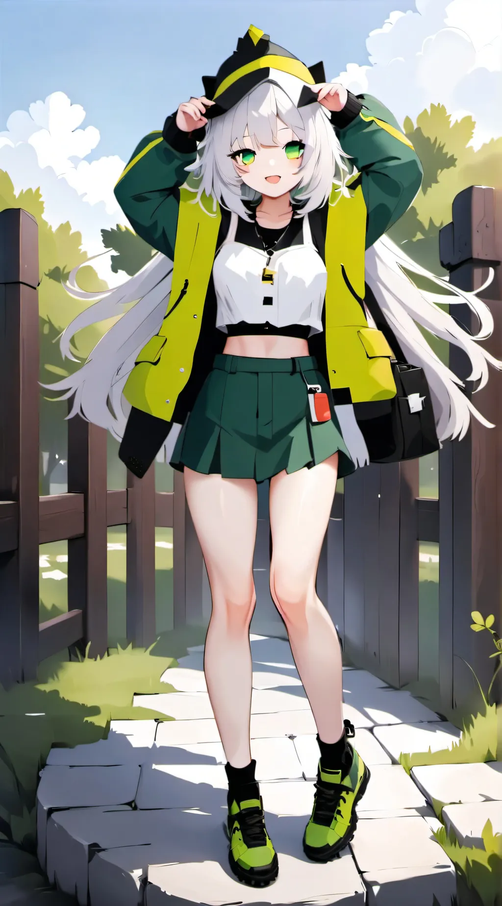 ai character: Minecraft anime  background