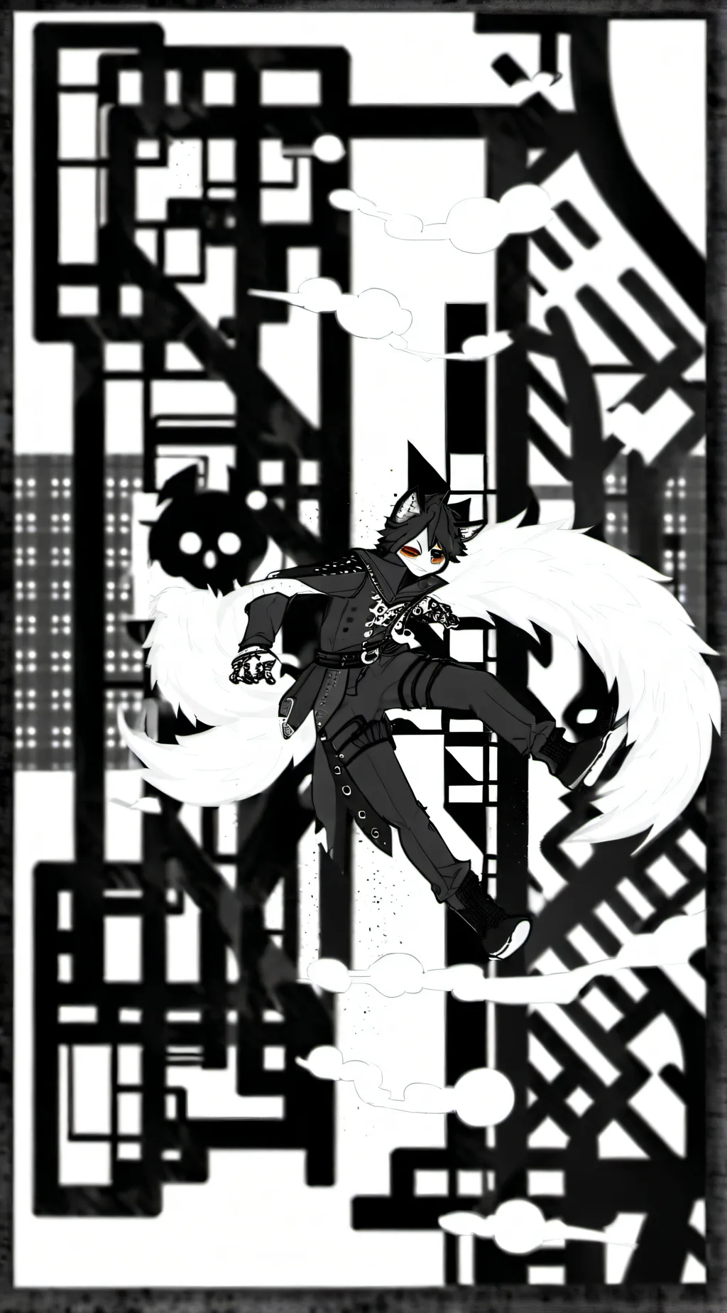 ai character: Puro background
