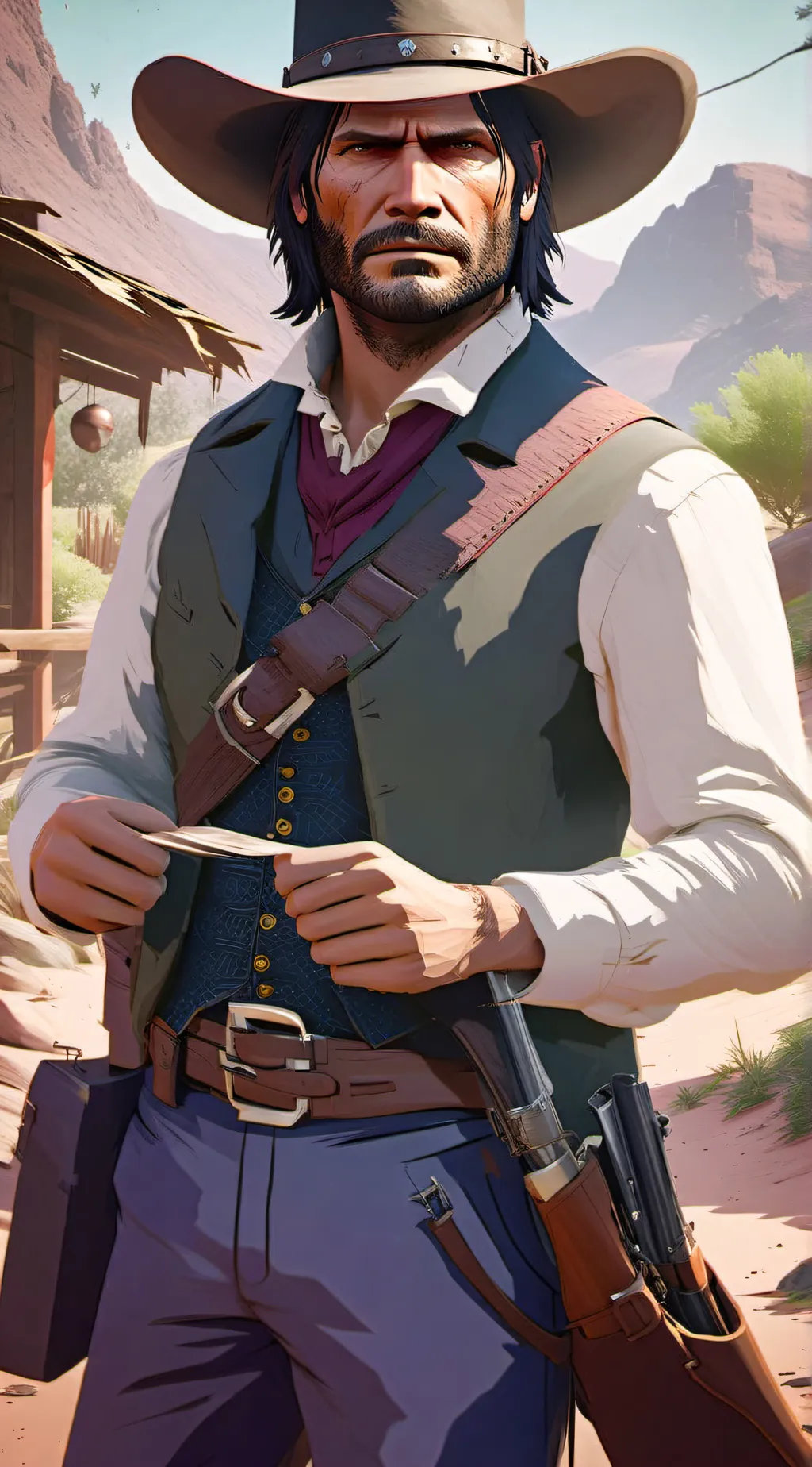 ai character: John Marston background