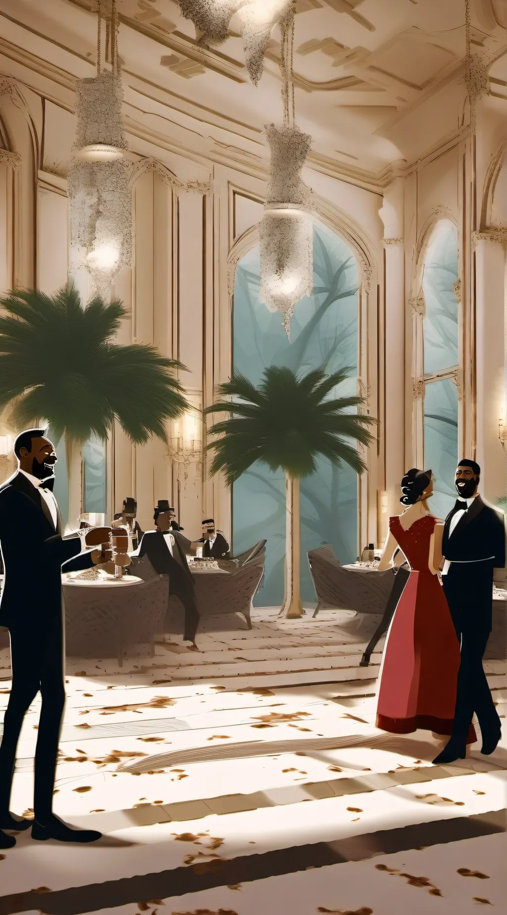 ai character: HH New Year’s Eve background