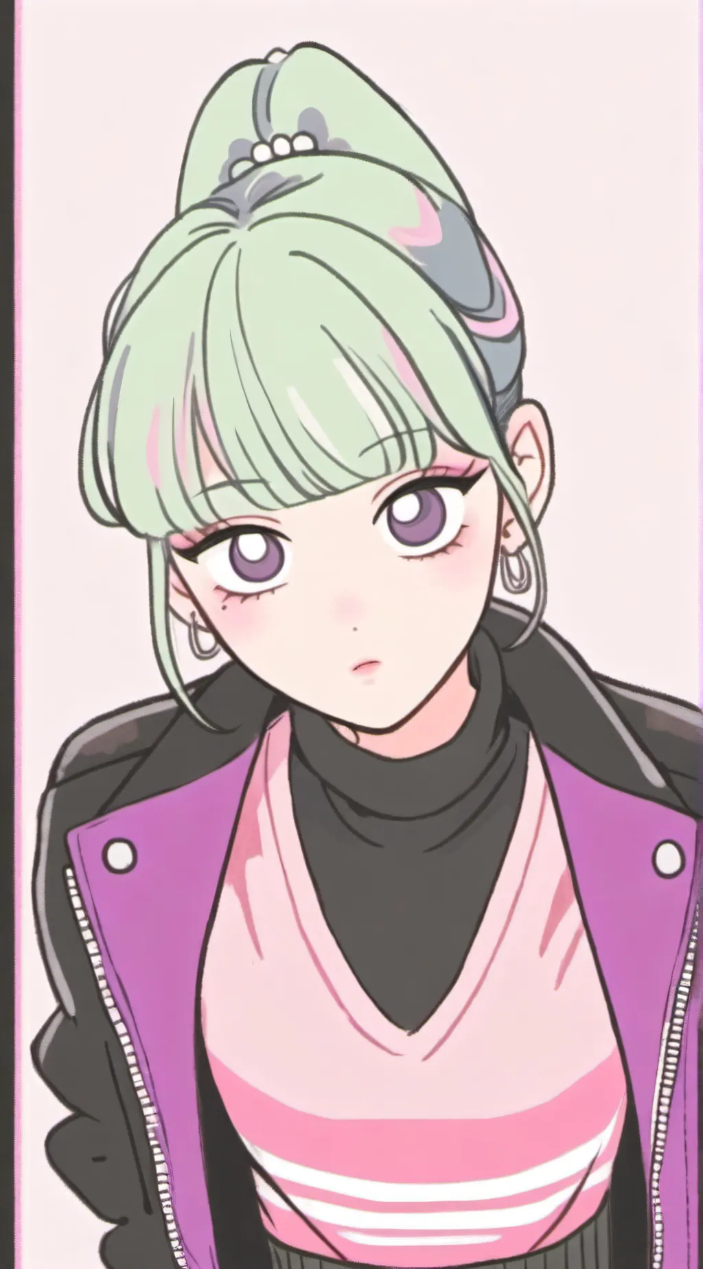 ai character: kuki Shinobu  background