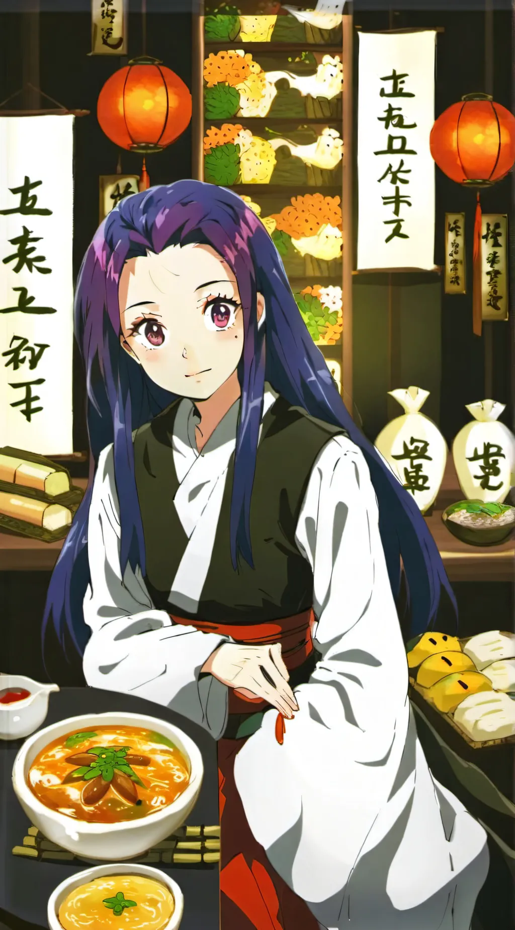 ai character: nezuko background