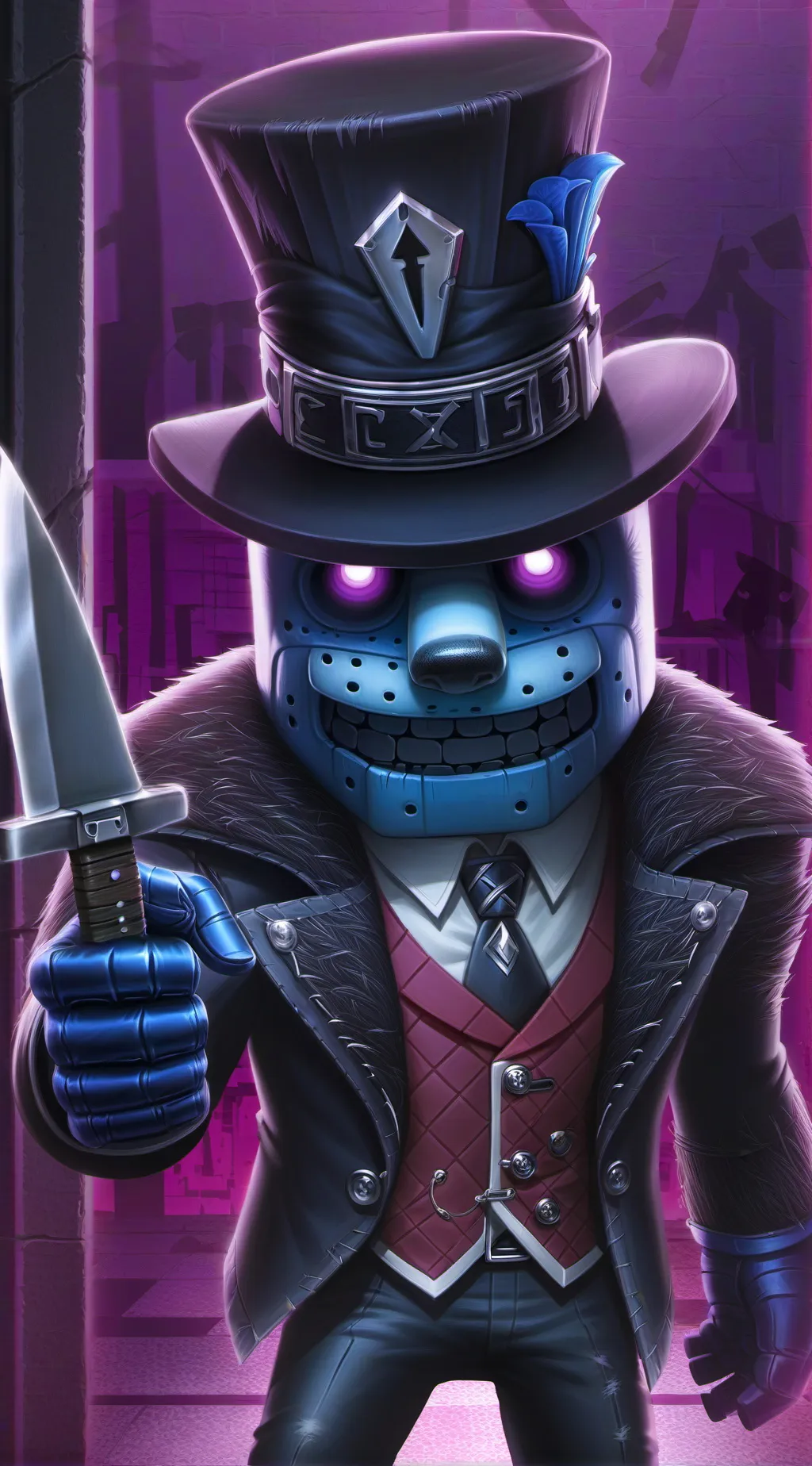 ai character: Bear 5 background