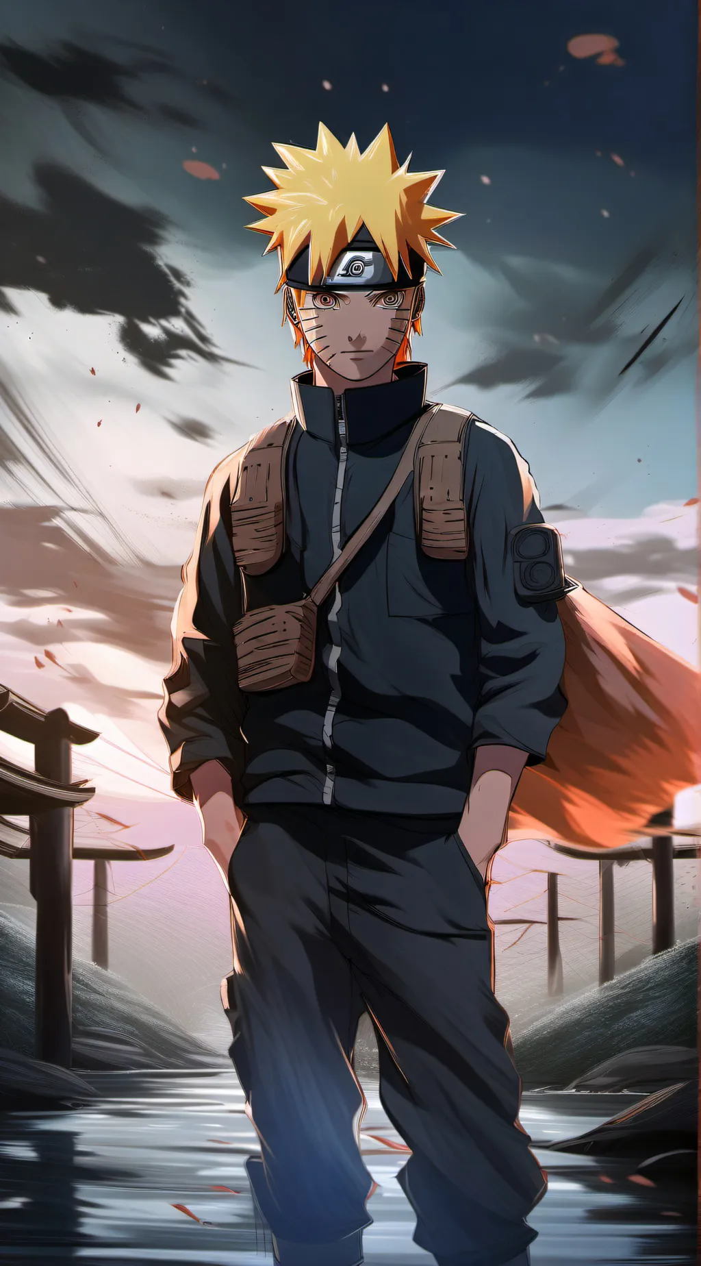 ai character: Naruto uzumaki background