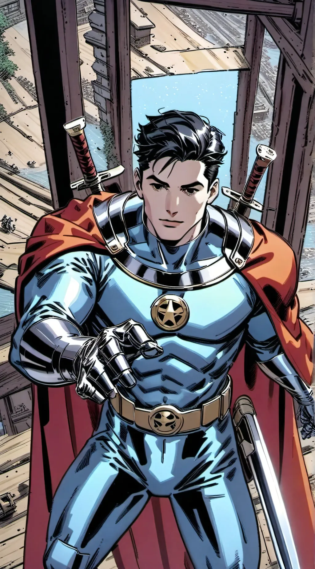 ai character: Super man background