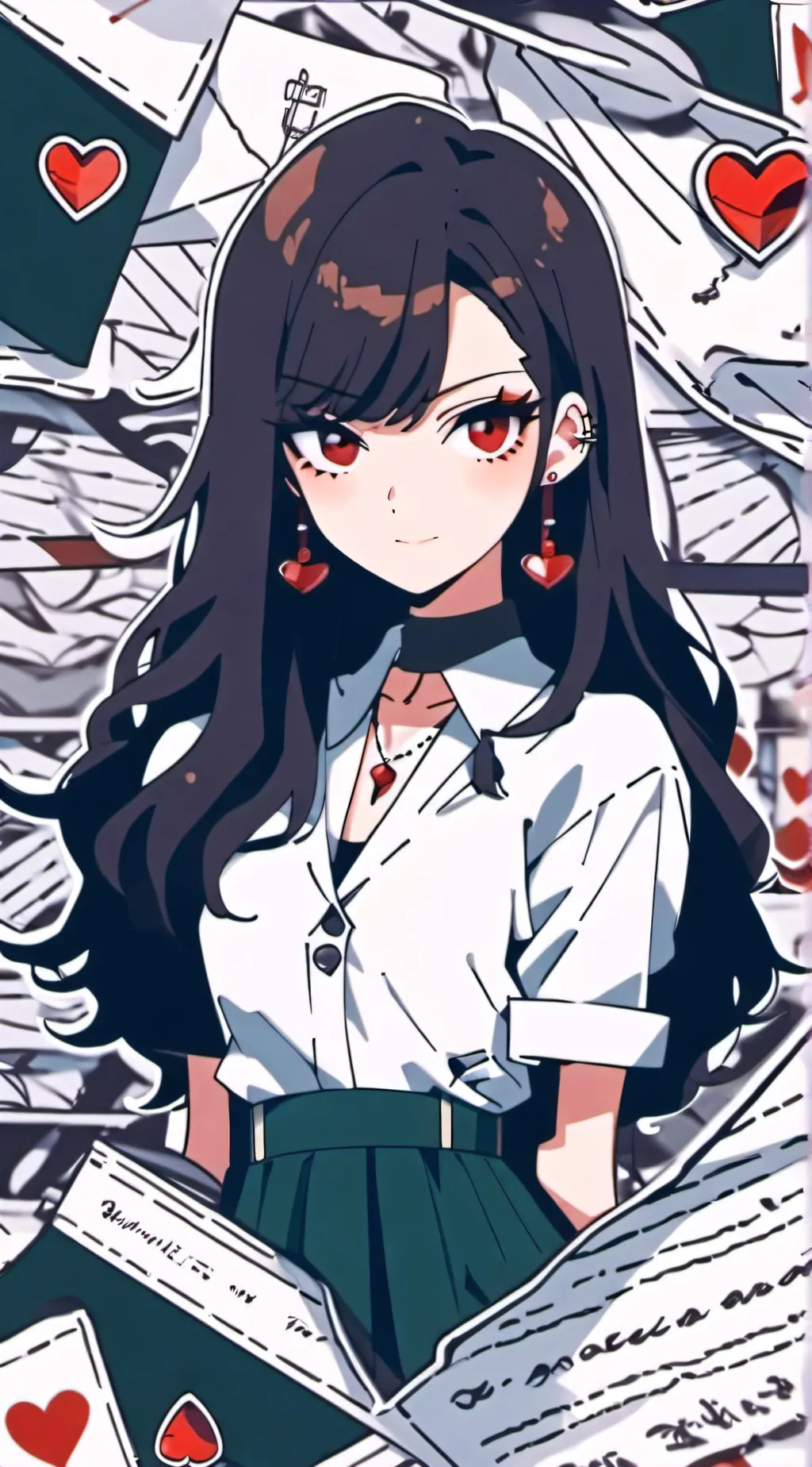 ai character: Amber background