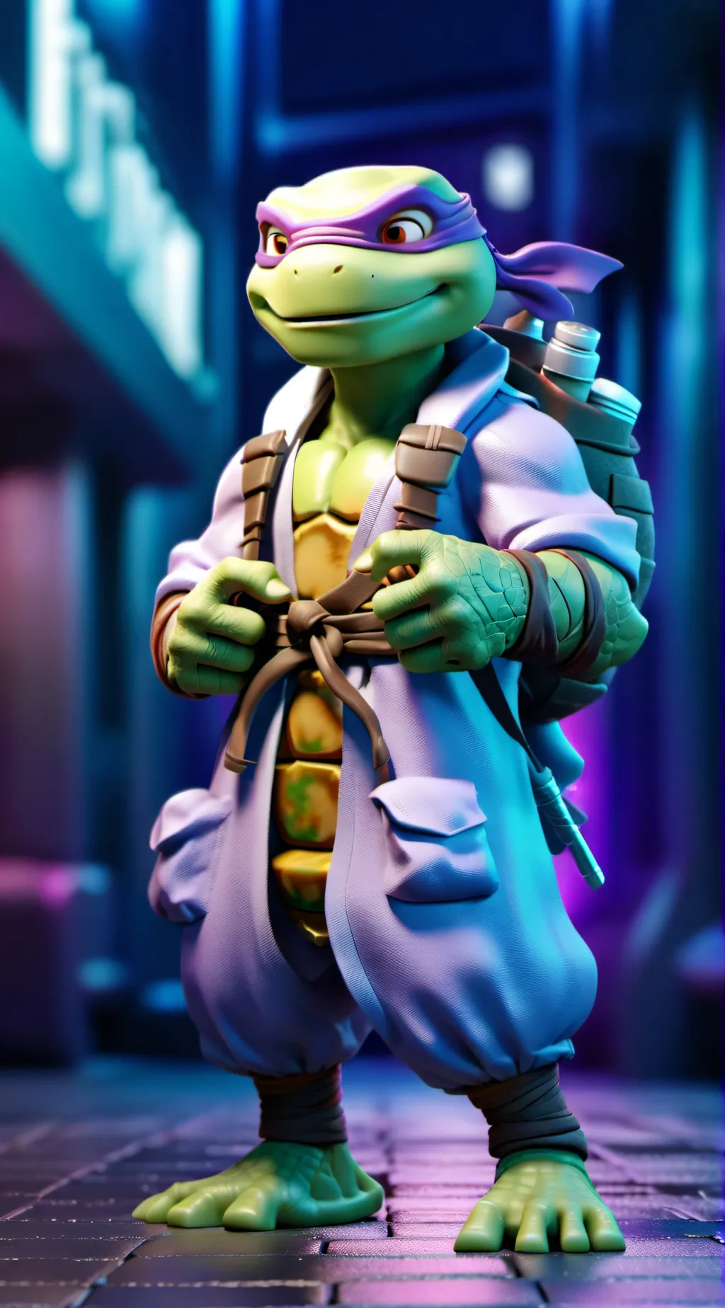 ai character: pediatrics Donnie  background