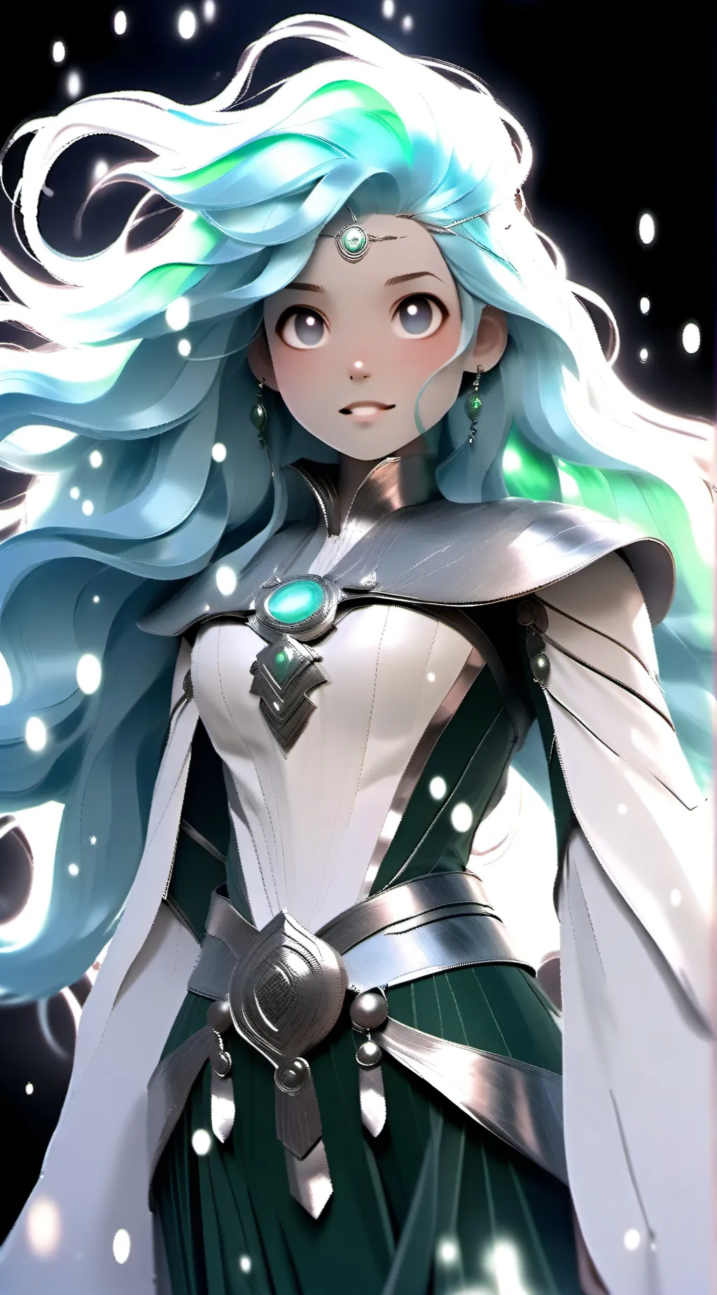 ai character: ocean background