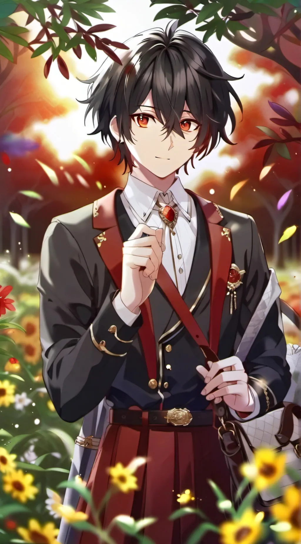 ai character: Mha Classroom background