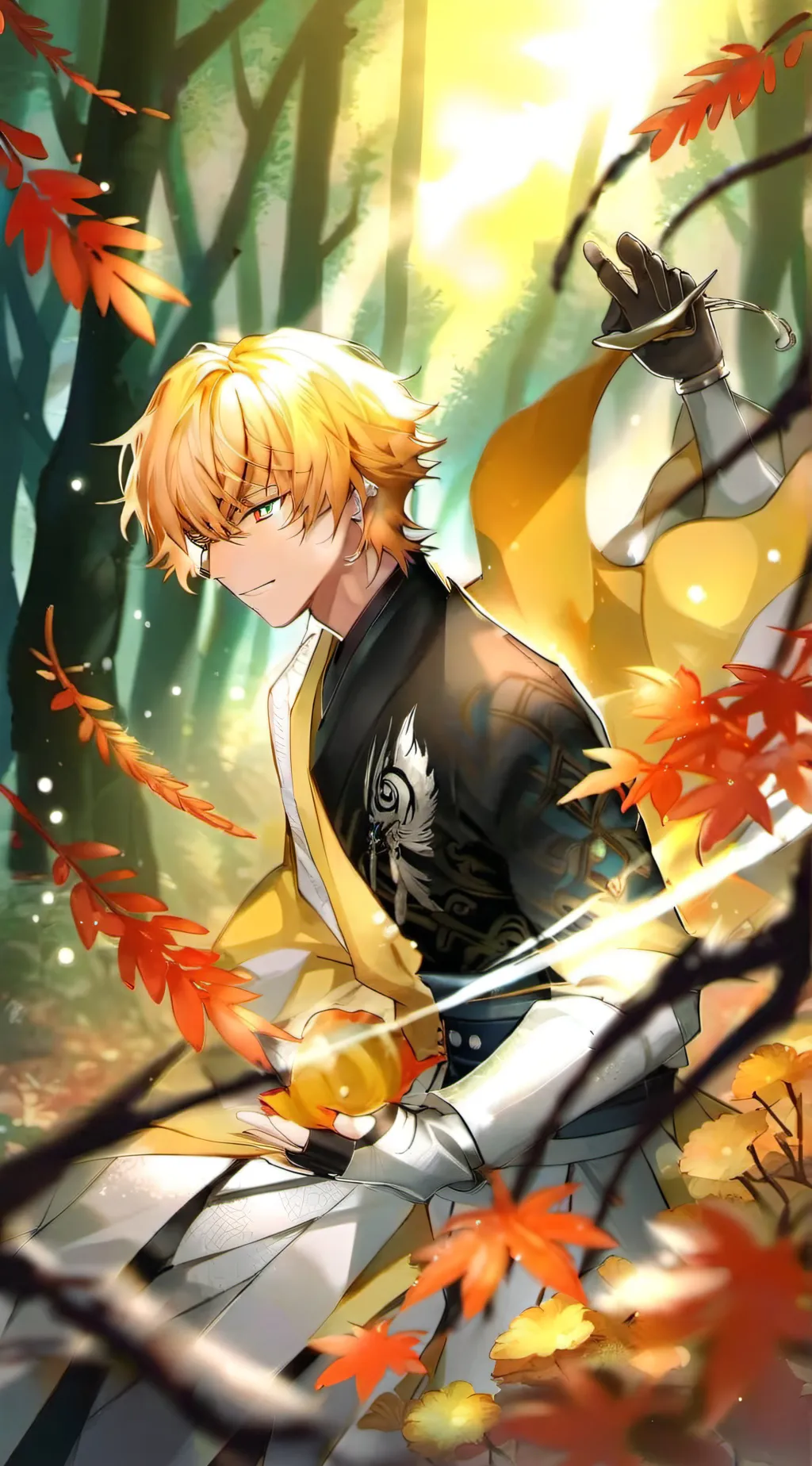 ai character: Zenitsu Agatsuma background