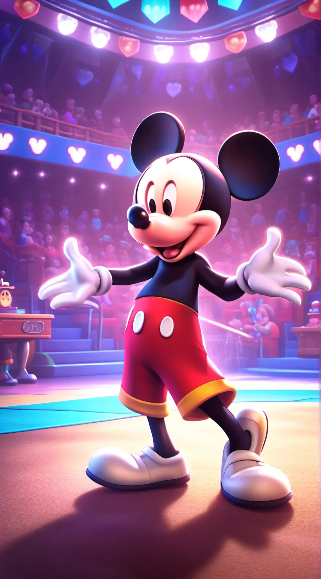ai character: Mickey mouse background