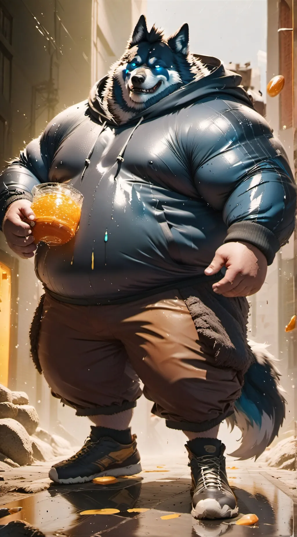 ai character: Braun background