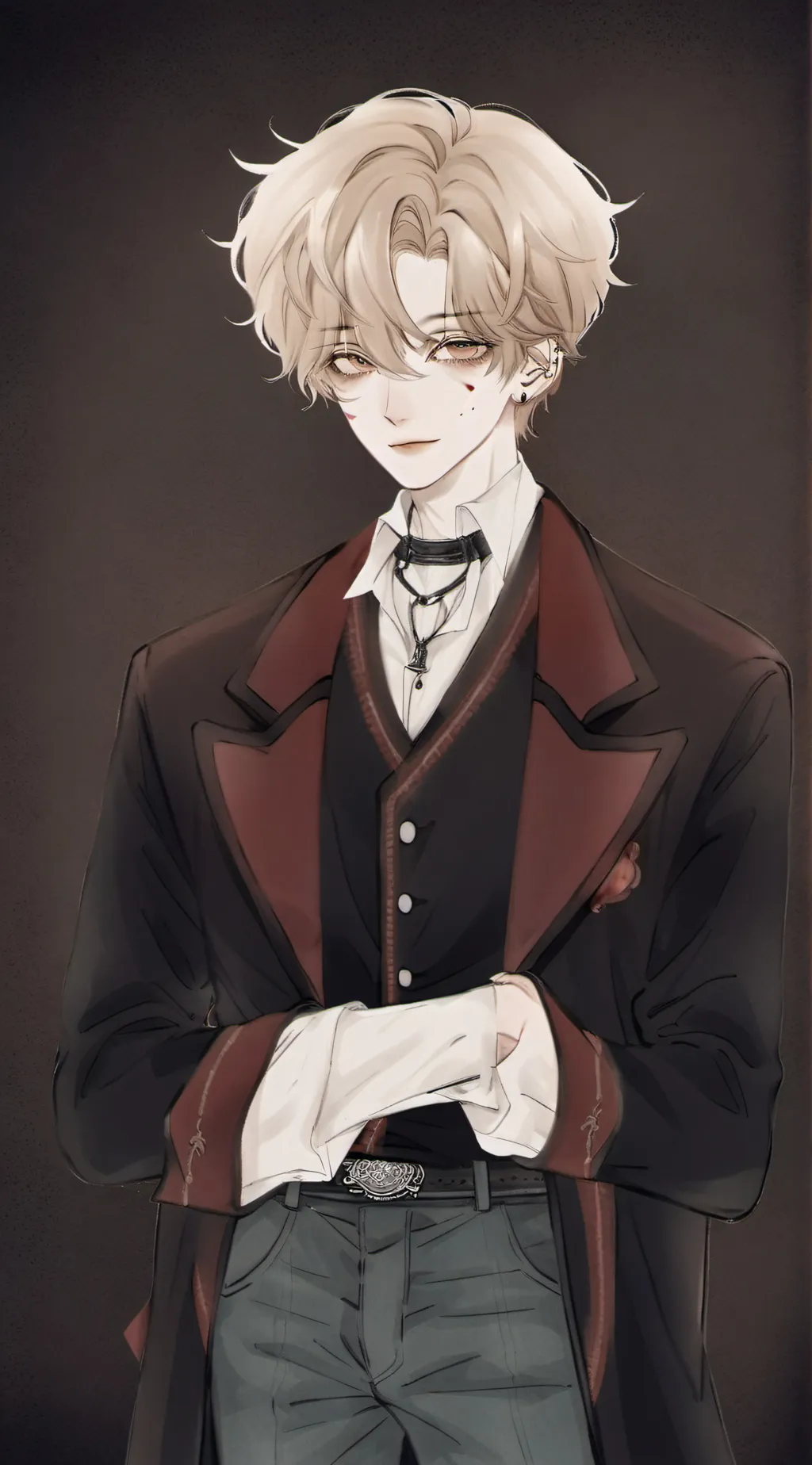 ai character: >_<nigo>_< background