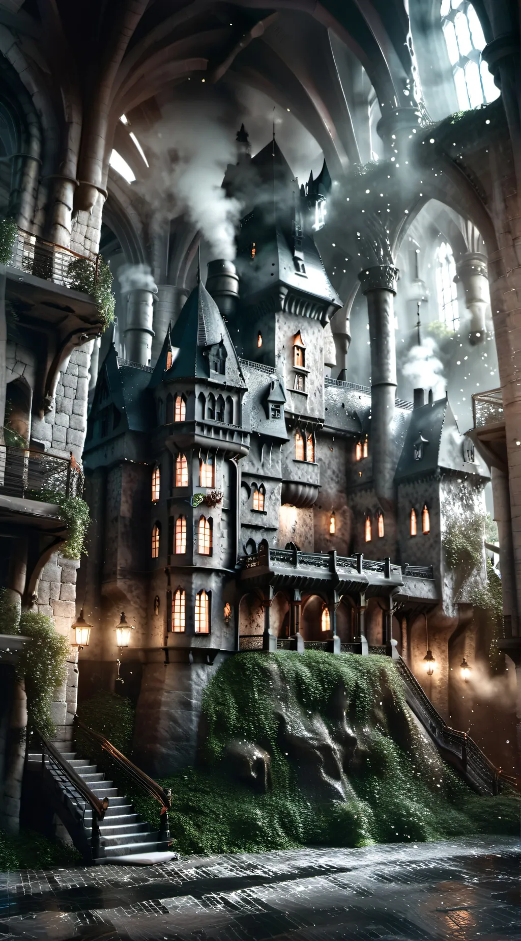 ai character: Hogwarts background