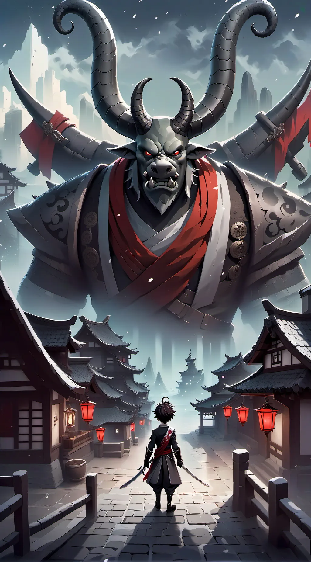 ai character: killer beast background