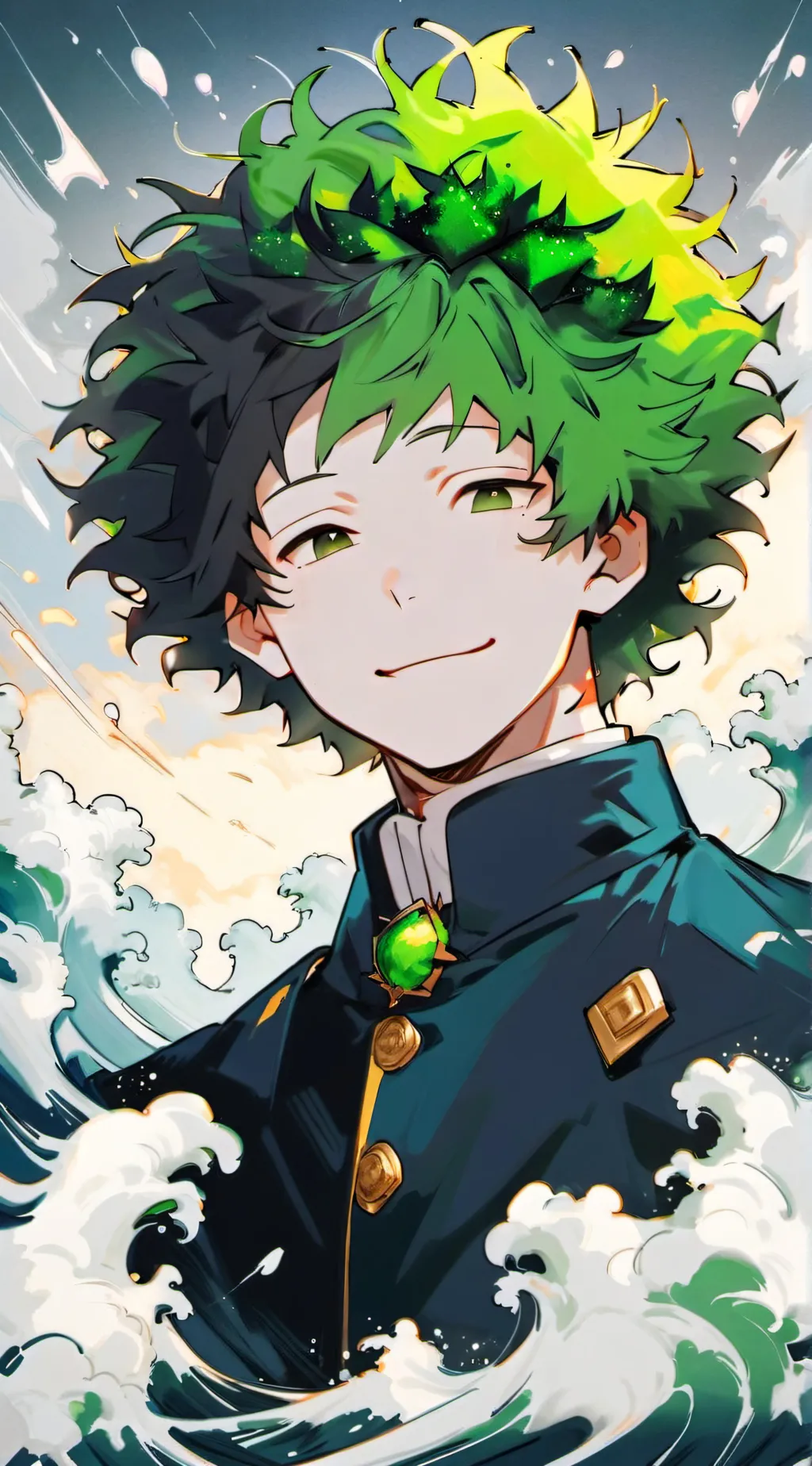 ai character: Izuku midoryia background