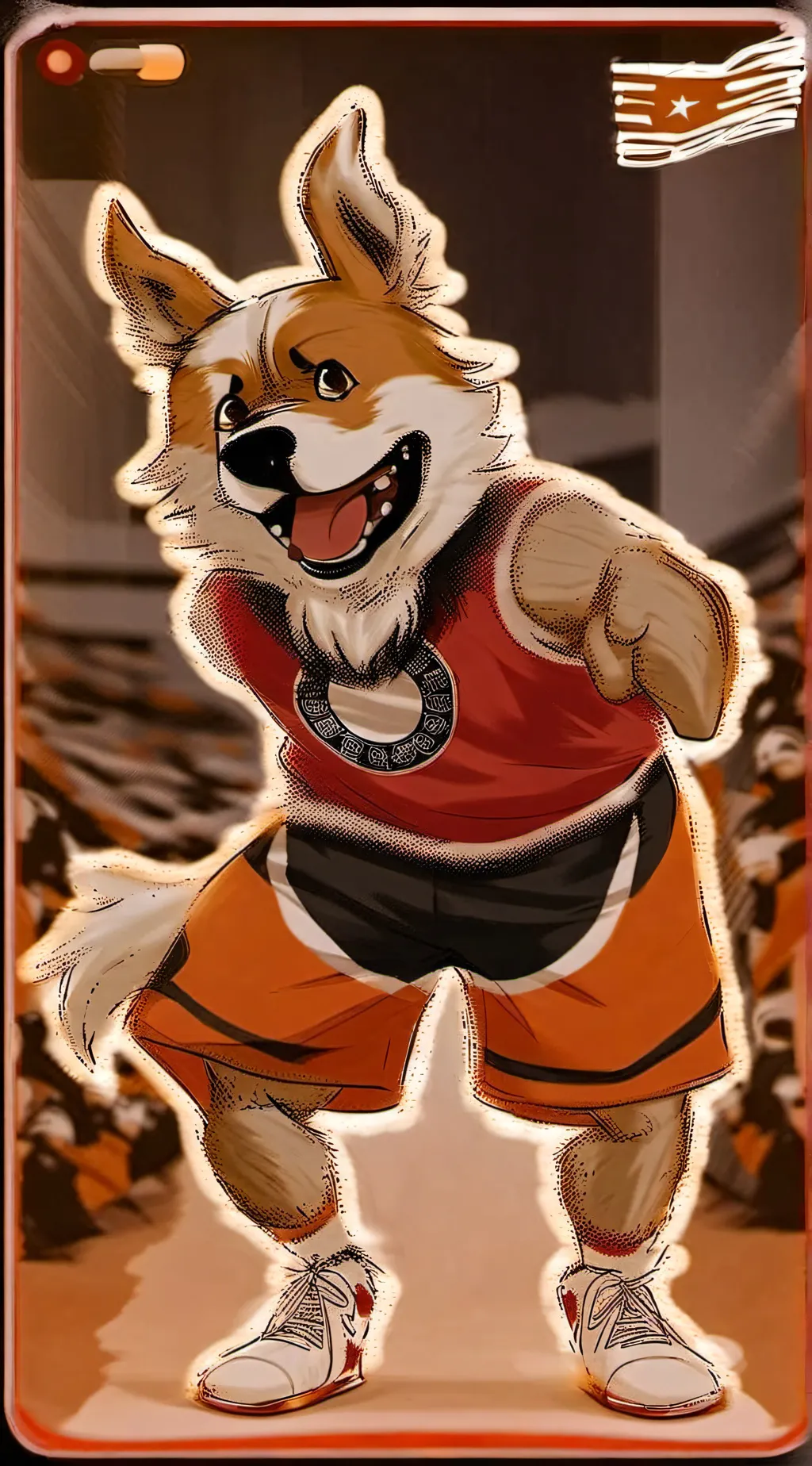 ai character: S.C FOREVER background