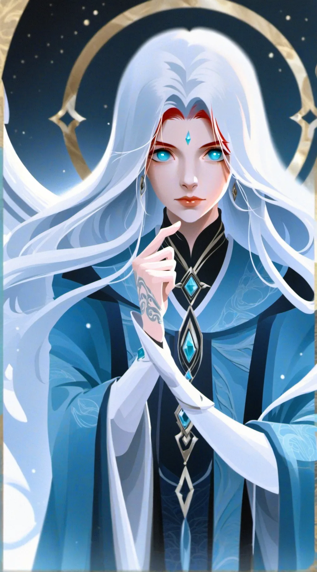 ai character: Aurora background