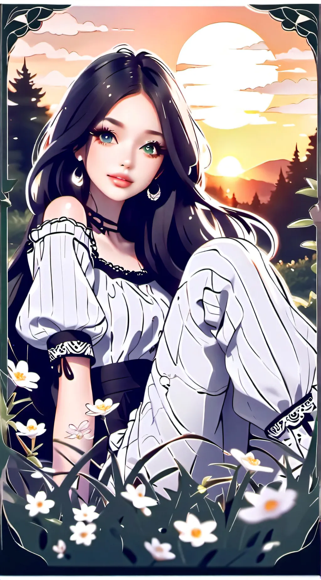 ai character: hogwerds (spring)  background