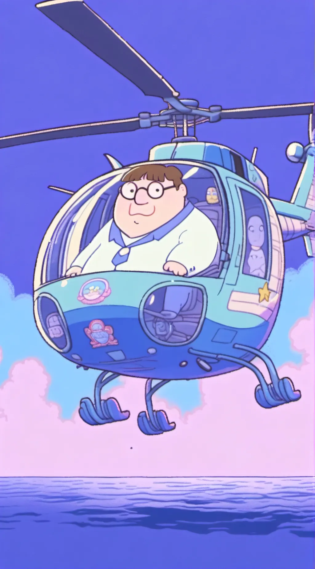 ai character: Peter copter background