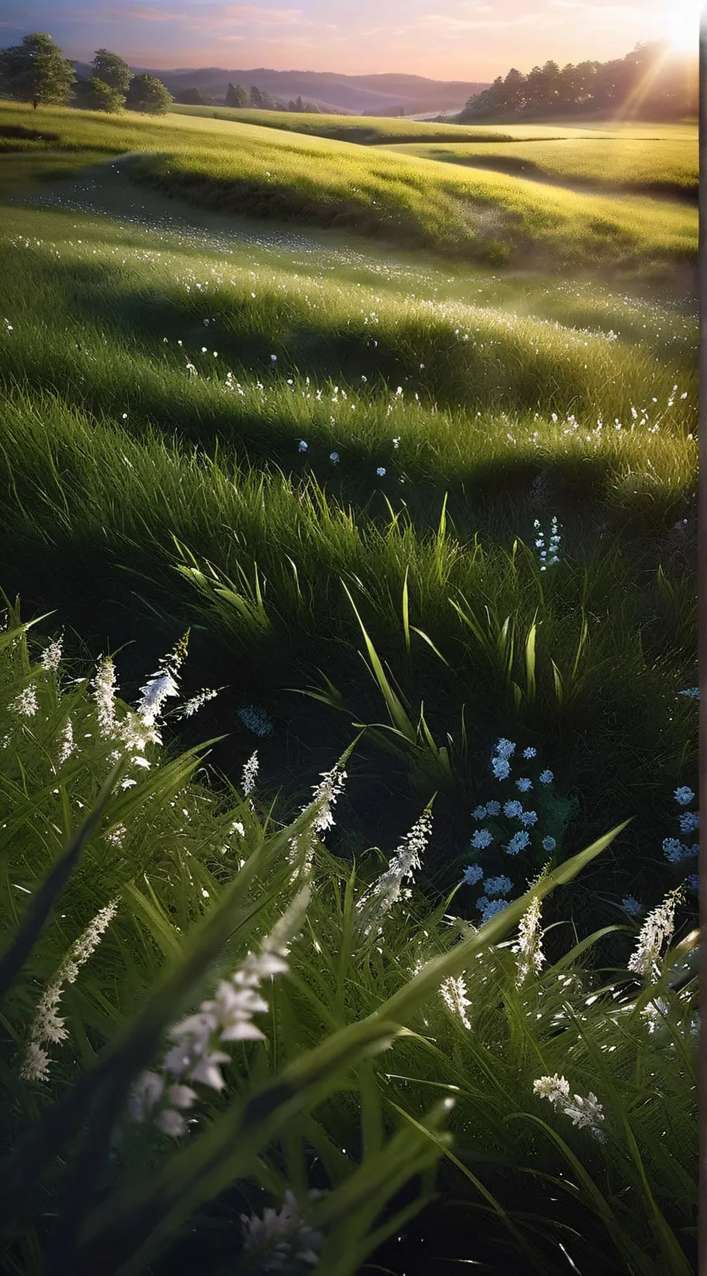 ai character: Freaky grass... background