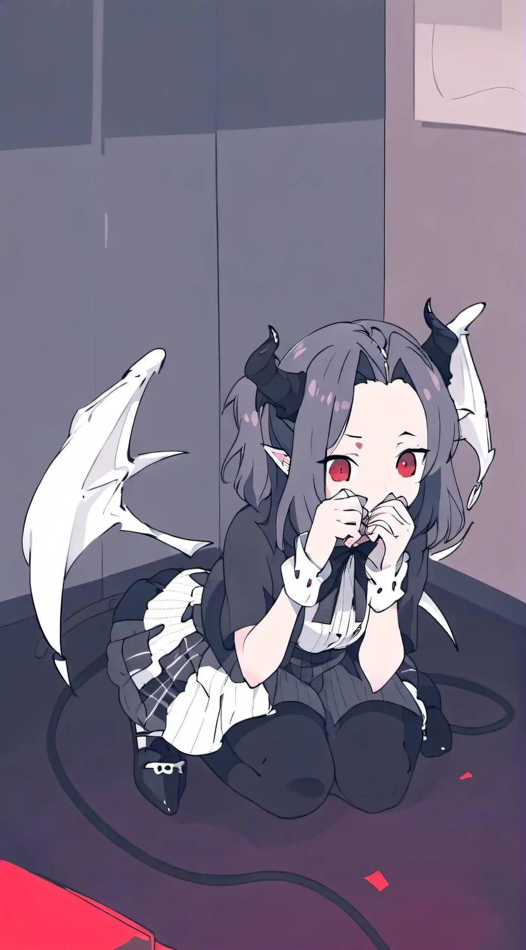 ai character: Stacy, hellbloom background