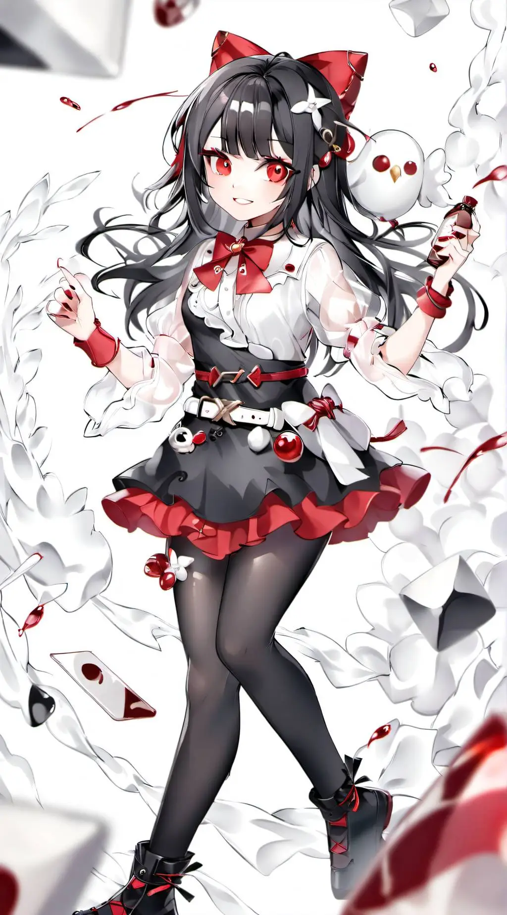 ai character: rose background