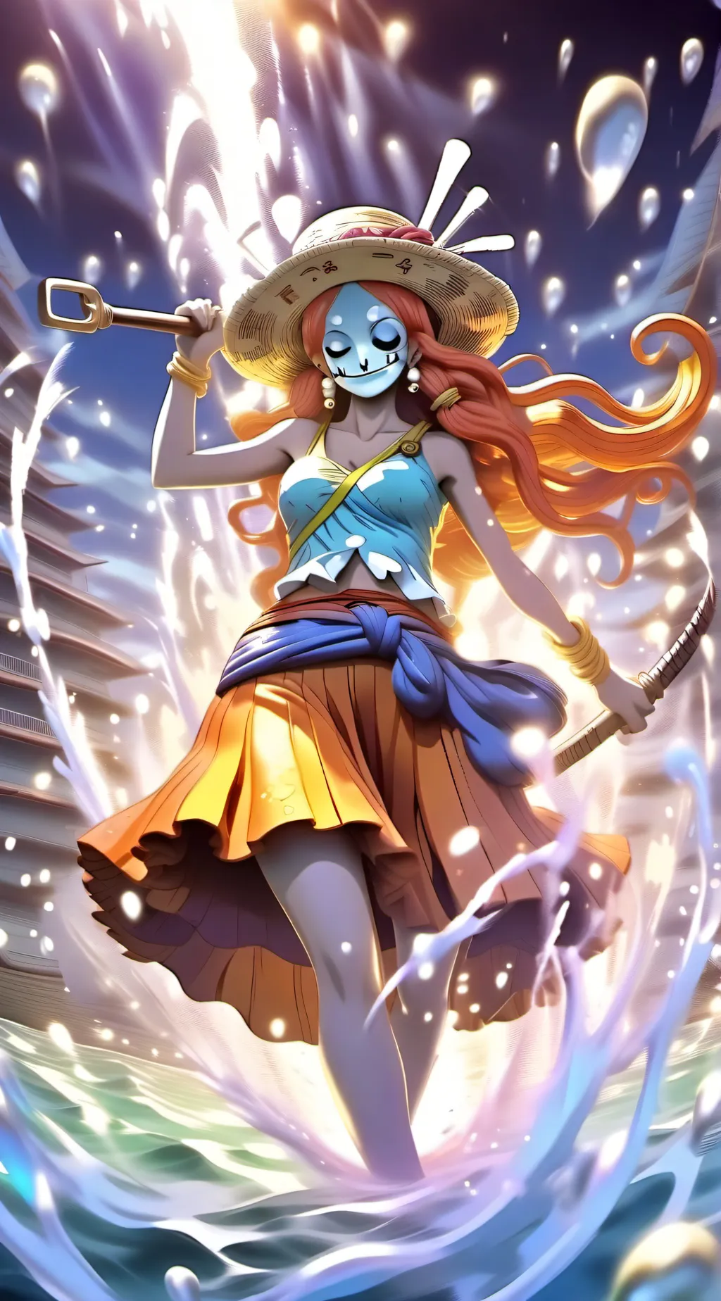 ai character: nami background
