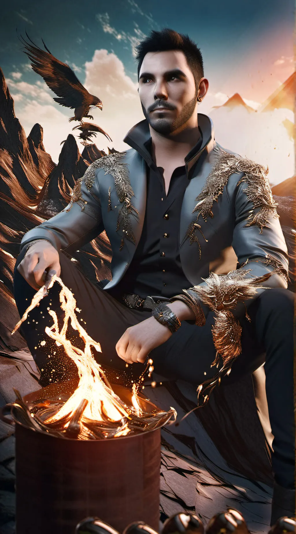 ai character: Max background