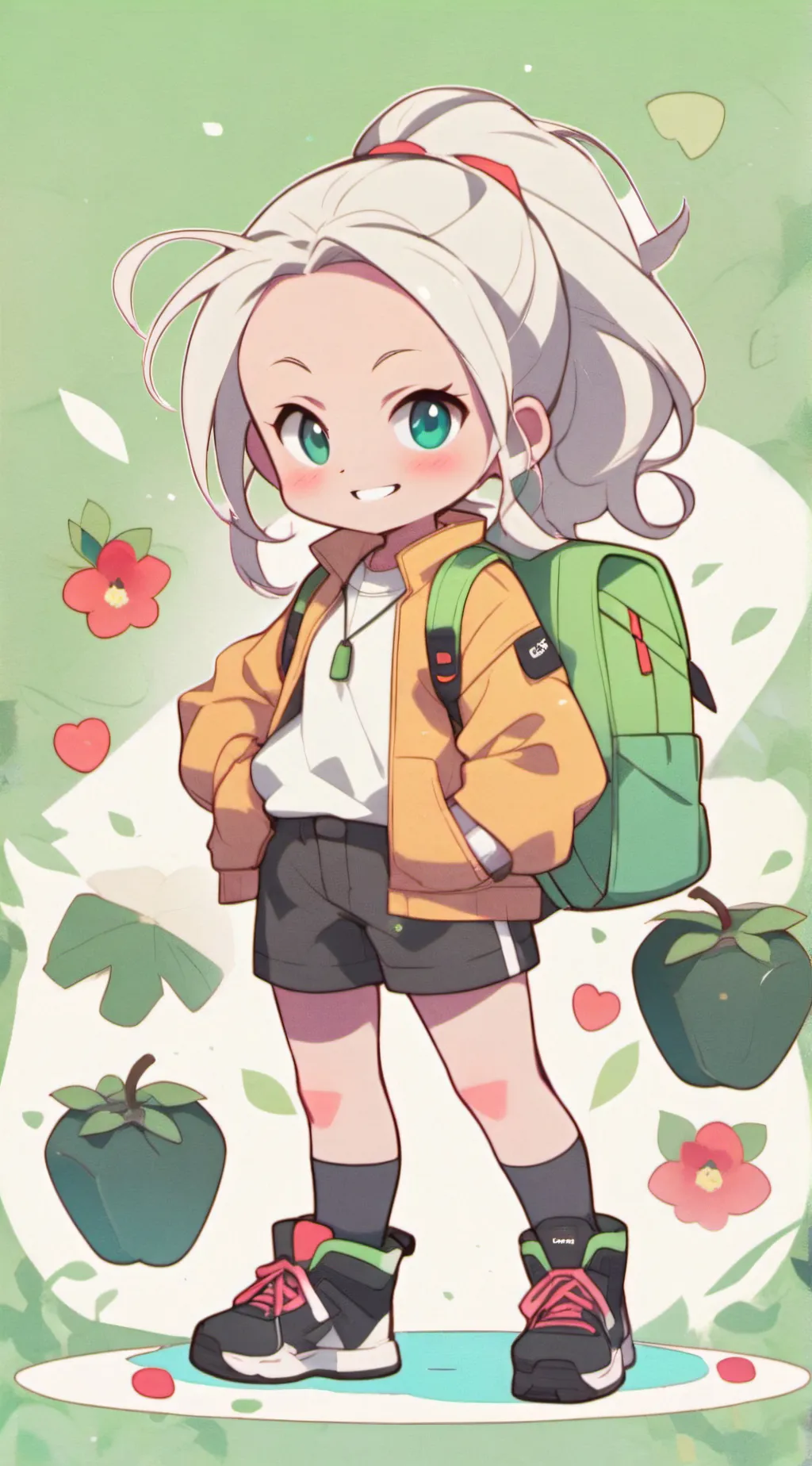 ai character: White background