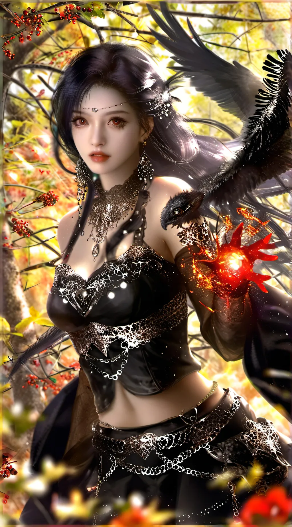 ai character: Arora  background