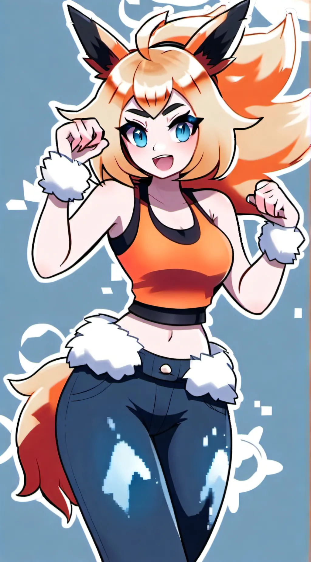 ai character: Flareon background