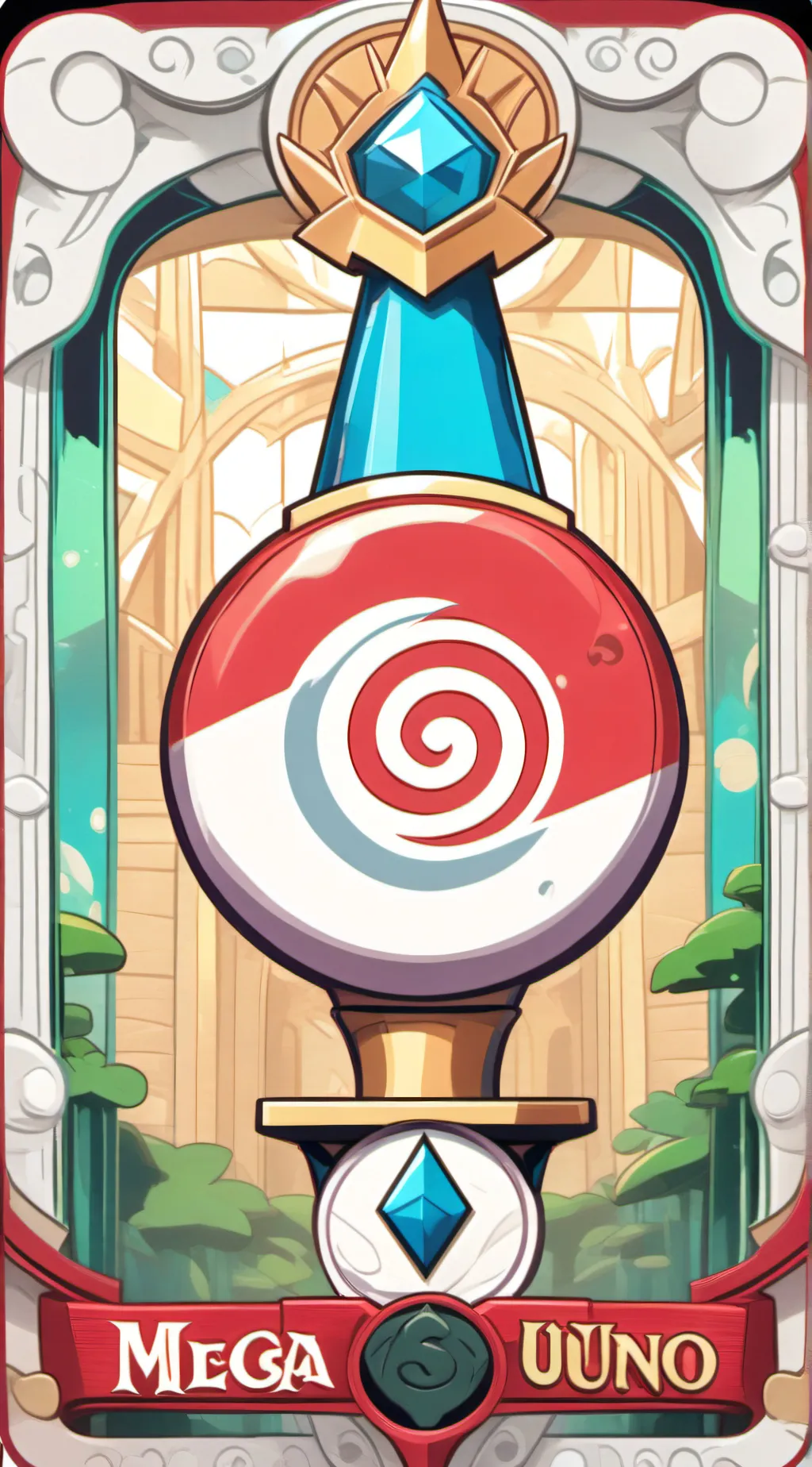 ai character: uno reverse card  background
