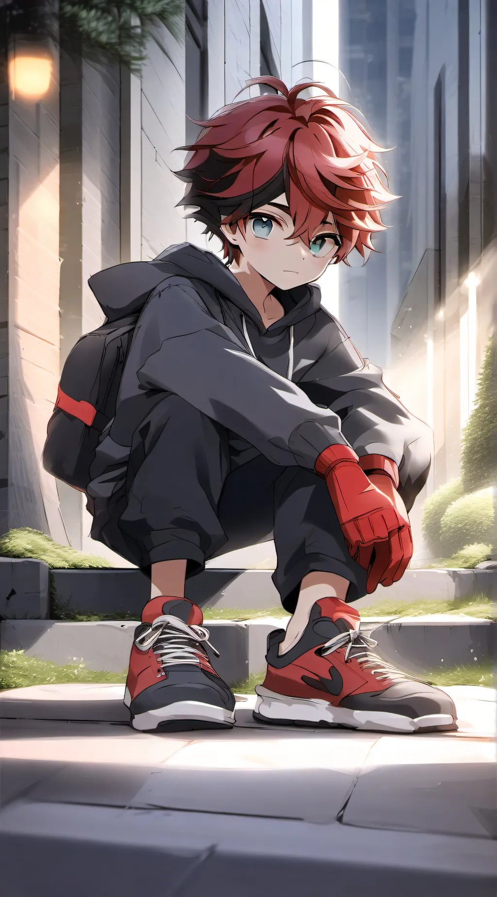 ai character: V-U se1ep3 new kid background