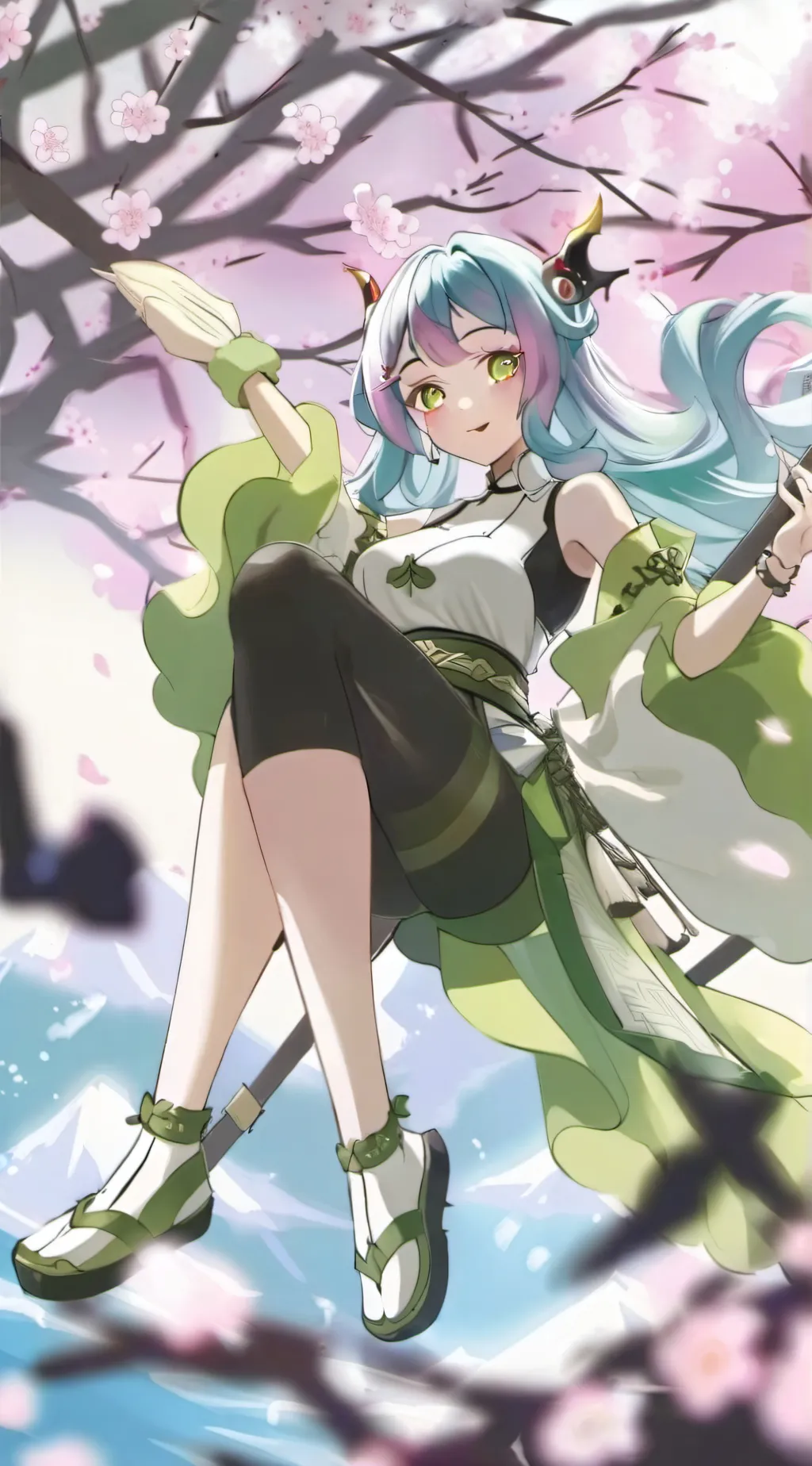 ai character: Mitsuri kanroji background