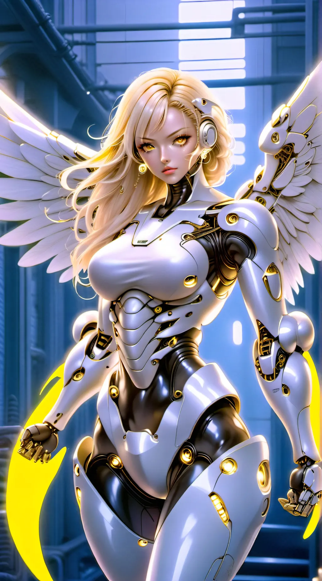 ai character: Gold AI background
