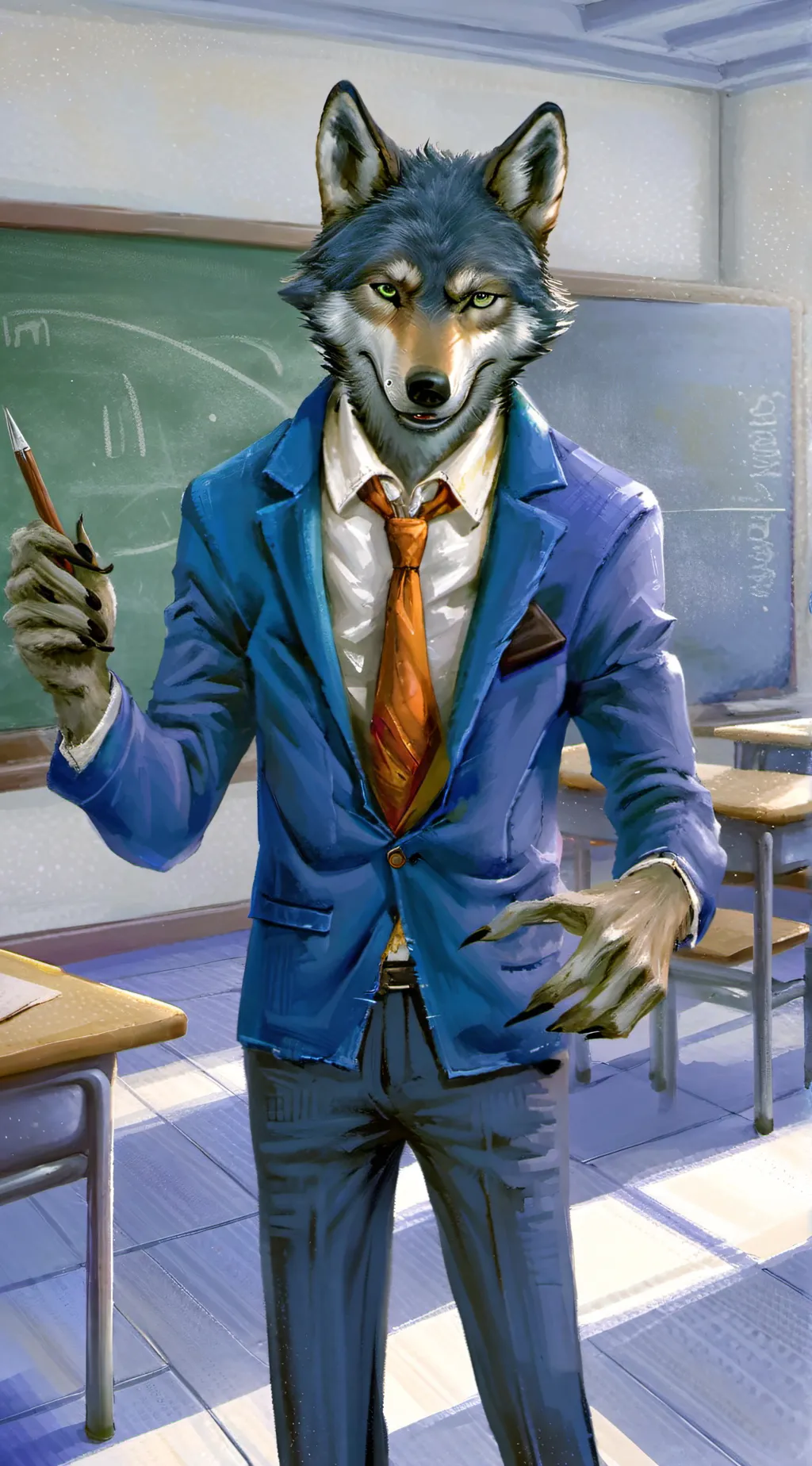 ai character: Rhettburn  background